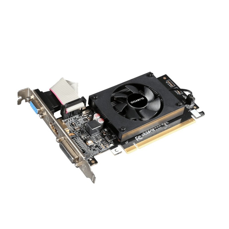 Gigabyte GV-N710D3-2GL 2.0 NVIDIA 2 GB GeForce GT 710 DDR3 Cooling type Active DVI-D ports quantity 1 |