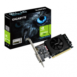 Gigabyte Low Profile NVIDIA 2 GB GeForce GT 710 GDDR5 Cooling type Active HDMI ports quantity 1 PCI