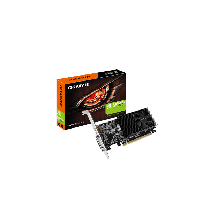 Gigabyte GV-N1030D4-2GL 1.0 NVIDIA 2 GB GeForce GT 1030 DDR4 DVI-D ports quantity 1 HDMI ports quantity 1