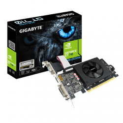 Gigabyte GV-N710D5-2GIL NVIDIA 2 GB GeForce GT 710 GDDR5 DVI-D ports quantity 1 HDMI ports quantity 1 |