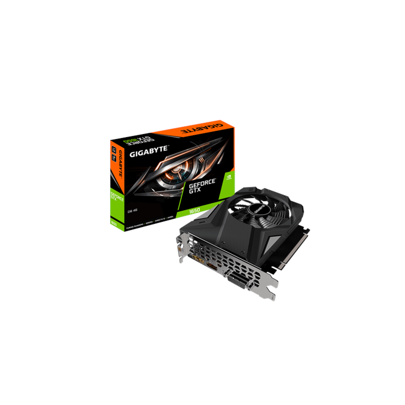 Gigabyte GV-N1656D6-4GD NVIDIA 4 GB GeForce GTX 1650 GDDR6 DVI-D ports quantity 1 HDMI ports quantity 1 |