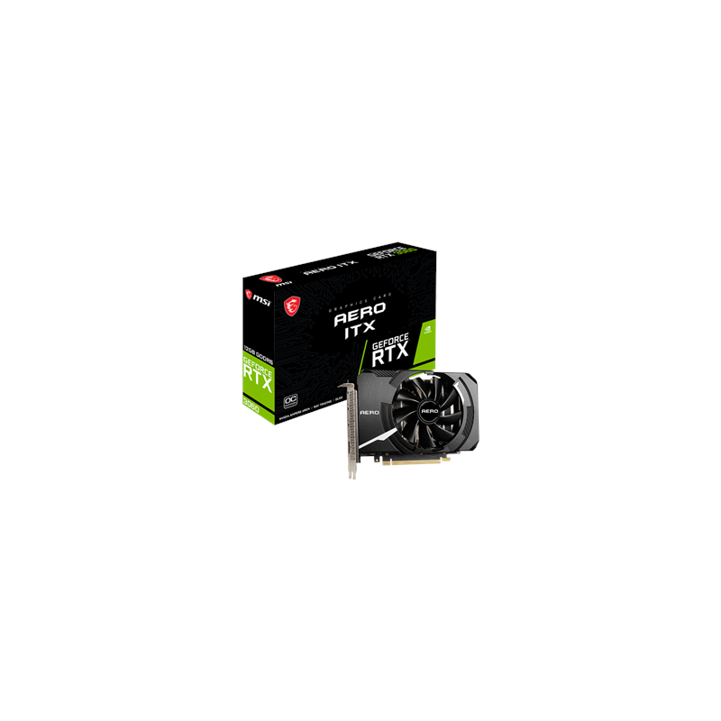 MSI GeForce RTX 3060 AERO ITX 12G OC NVIDIA 12 GB GeForce RTX 3060 GDDR6 HDMI ports quantity 1 PCI Express