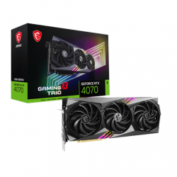 MSI GeForce RTX 4070 GAMING X TRIO 12G NVIDIA 12 GB GeForce RTX 4070 GDDR6X HDMI ports quantity 1 PCI