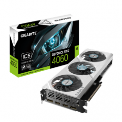 Gigabyte GV-N4060EAGLEOC ICE-8GD NVIDIA 8 GB GeForce RTX 4060 GDDR6 Memory clock speed 2505 MHz