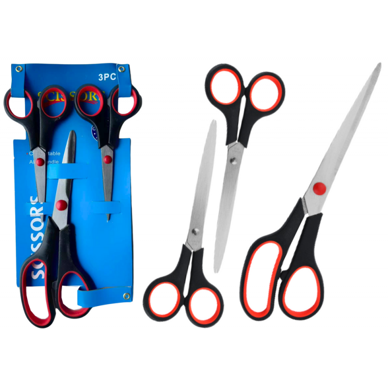 Office Scissors Set Universal 3 pcs.