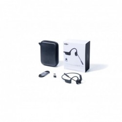 SHOKZ OpenComm2 UC Wireless Bluetooth Bone Conduction Videoconferencing Headset with USB-A adapter 16 Hr Talk Time,