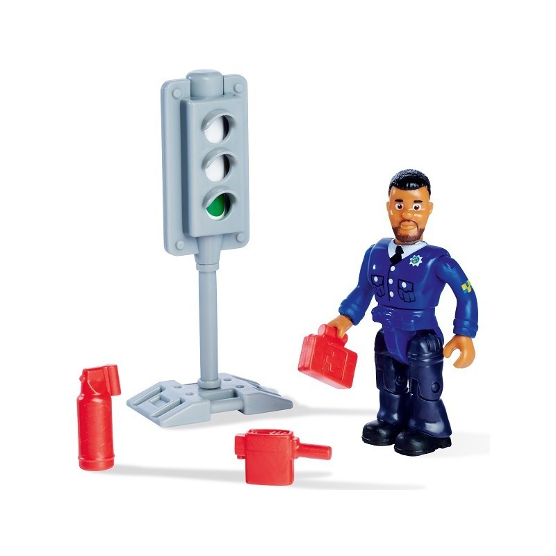 Simba Toys - Auto Polizia cm 19 con Poliziotto Malcom - Su