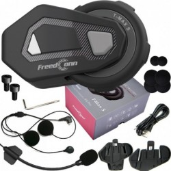 FREEDCONN T-MAX S V4 PRO SINGLE motorcycle intercom Black