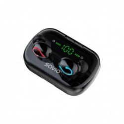 Savio TWS-06 Bluetooth 5.0 + EDR headphones/headset In-ear Black