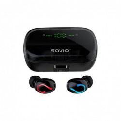 Savio TWS-06 Bluetooth 5.0 + EDR headphones/headset In-ear Black