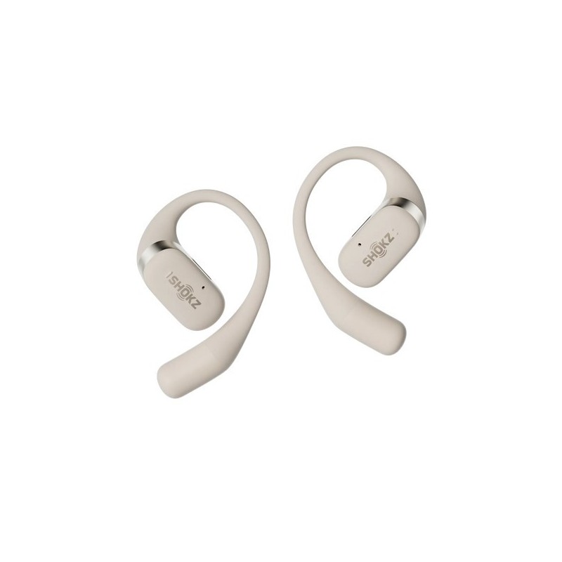 SHOKZ OpenFit Headphones Wireless Ear-hook Calls/Music/Sport/Everyday Bluetooth White