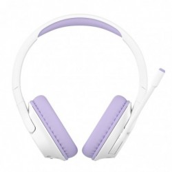 Belkin SOUNDFORMINSPIRE OVEREAR HEADSET LAV Wired & Wireless Head-band Calls/Music USB Type-C Bluetooth Lavender, White