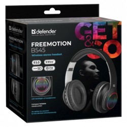 Bluetooth in-ear headphones with microphone DEFENDER FREEMOTION B545 black