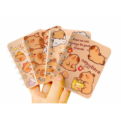 Capybara Lined Notebook Set 4pcs A7