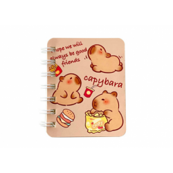 Capybara Lined Notebook Set 4pcs A7