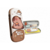 School Pencil Case with Capybara Brown