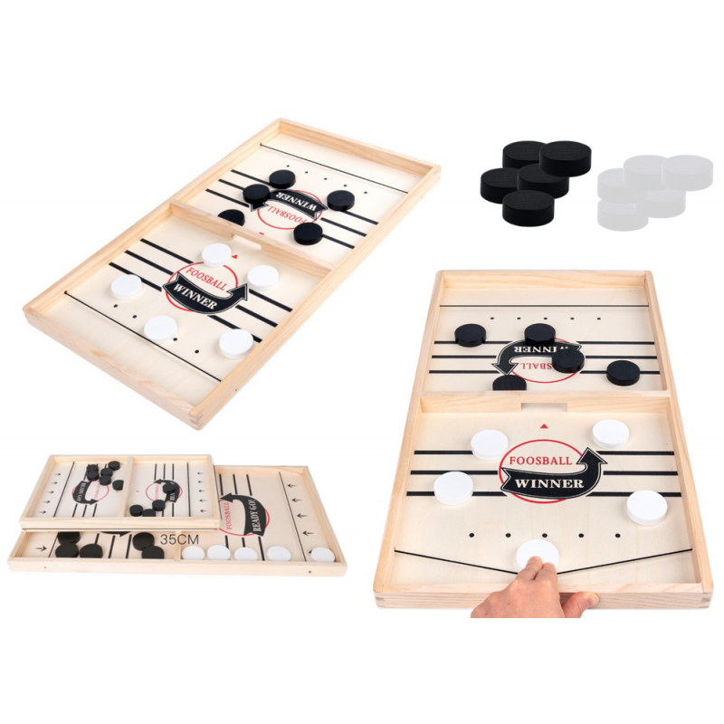 Hockey Skill Game Catapult Wooden Air Hockey 53cm