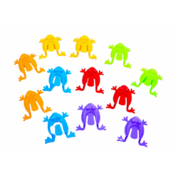 Jumping Frogs Bucket 12pcs Colorful