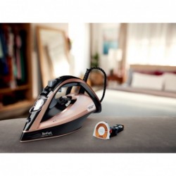 Tefal Ultimate Pure FV9845 iron Dry & Steam iron Durilium Autoclean soleplate 3200 W Black, Copper