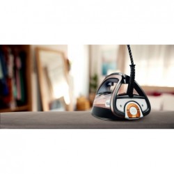 Tefal Ultimate Pure FV9845 iron Dry & Steam iron Durilium Autoclean soleplate 3200 W Black, Copper