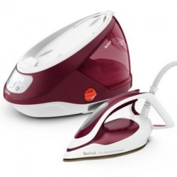 Tefal GV9220 steam ironing station 2600 W Durilium AirGlide Autoclean soleplate Burgundy, White