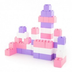 Розовый набор блоков XXL 45 элементов