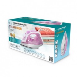 Esperanza EHI004 iron Dry & Steam iron Ceramic soleplate 2400 W Purple, White