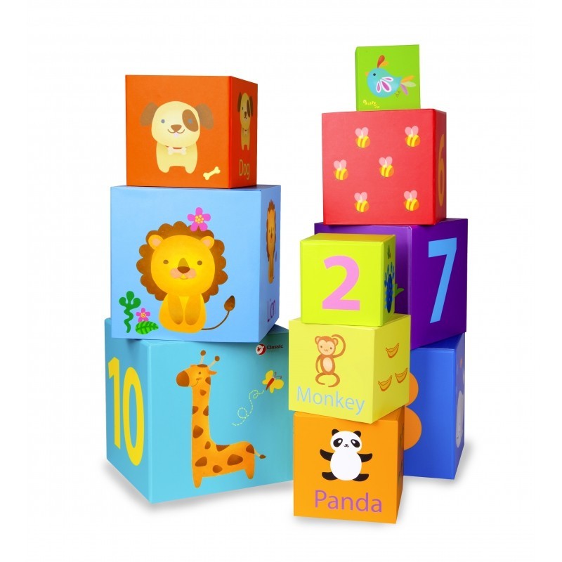 CLASSIC WORLD Magic Box Building blocks Puzzle Tower Box Educational toy