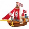 Ecoiffier Abrick Blocks Set Pirate Ship with pirate figures 23 pcs.