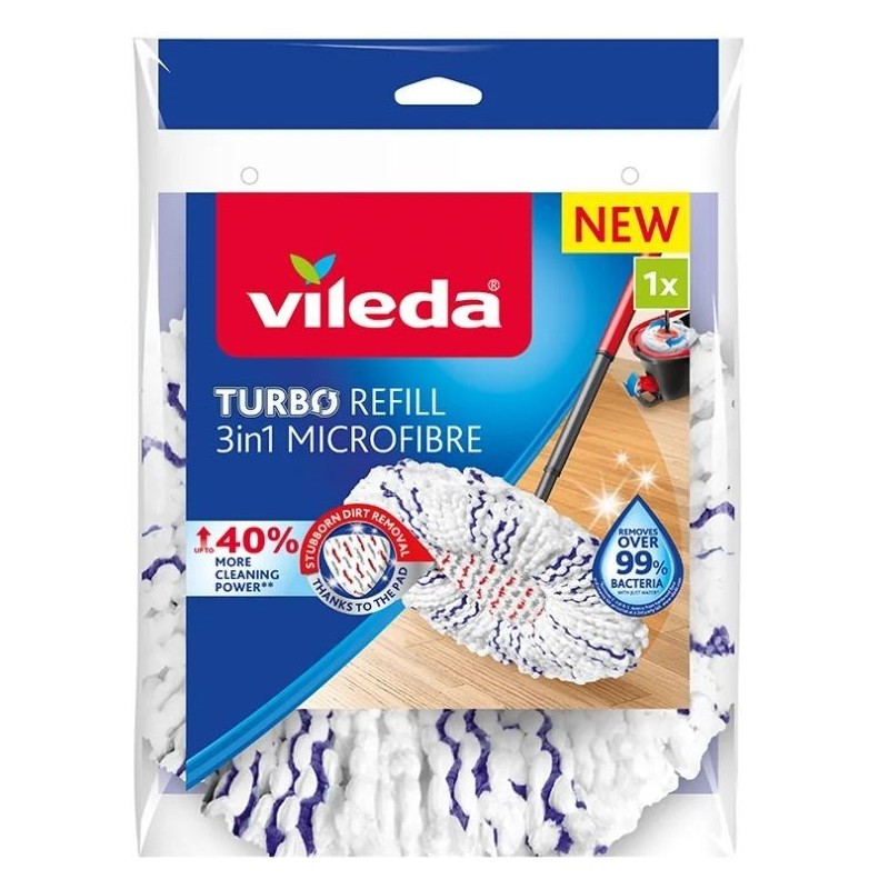 Spin Mop Refill Vileda TURBO 3in1 Microfiber 1 pc(s)