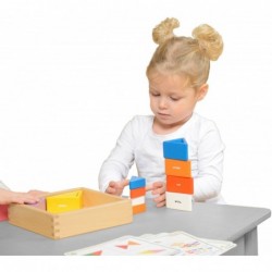 Wooden Game For Children. Colorful Blocks and Cups, Triangles Masterkidz