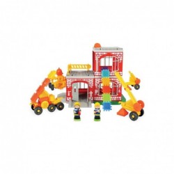 MOCHTOYS Klocki Jeżyki Pin Bricks FIRE FIGHTER karbis 100 tk. + 2 joonist