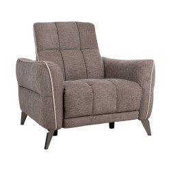 Recliner armchair CATHY, light brown