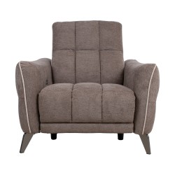 Recliner armchair CATHY, light brown