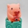 WOOPIE Sensory Blocks Puzzle Pyramid for Compressing Water Sound Learning the alphabet Pig 7 el.