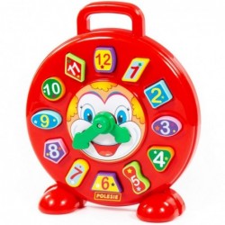 POLESIE Clock Clown Sorter Educational Toy Learning Time Color Shapes