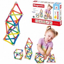 WOOPIE Magnetic Construction Blocks Creative Puzzle 70 pcs.