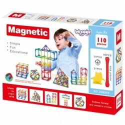 WOOPIE Magnetic Construction Blocks Creative Puzzle 110 pcs.