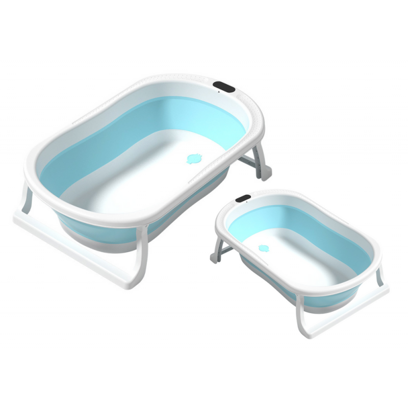 Folding Bathtub Non-slip Feet Blue