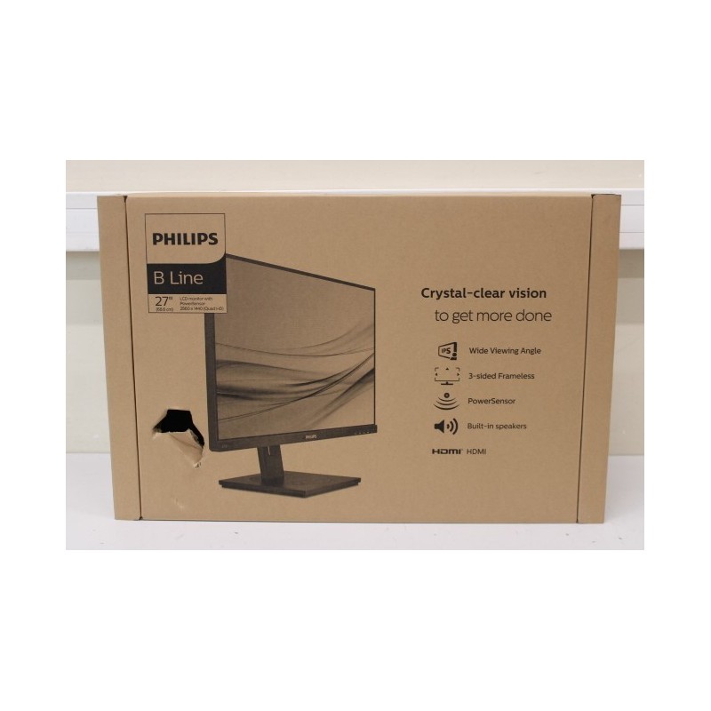 SALE OUT. PHILIPS 275B1/00 27"" IPS 2560x1440/ 16:9/ 4ms/ 300cd/mu00b2/ HDMI DisplayPort USB 3.2 Philips 275B1/00 |