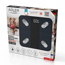 Electronic bathroom scale Adler AD 8186 Black