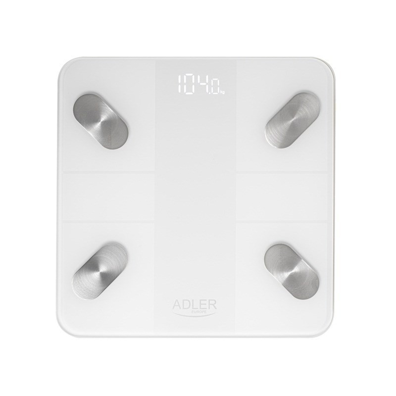 Electronic bathroom scale Adler AD 8186 white