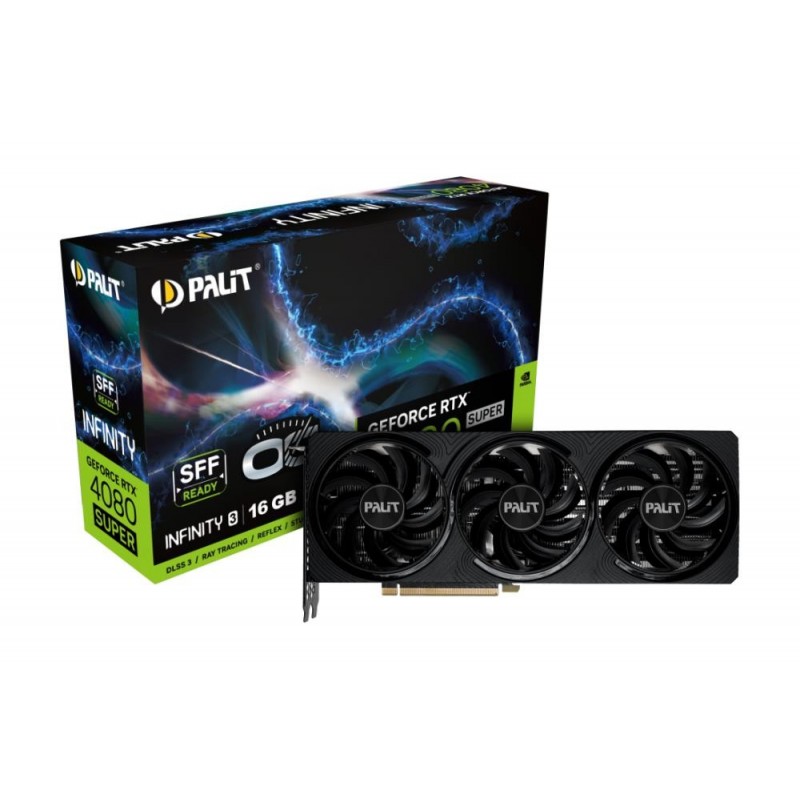 Graphics Card PALIT NVIDIA GeForce RTX 4080 SUPER 16 GB GDDR6X 256 bit PCIE 4.0 16x GPU 2295 MHz Two and Half Slot