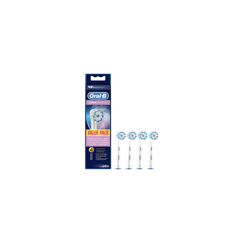 Oral-B Replaceable toothbrush heads EB60-4 Sensi UltraThin Heads For adults Number of brush heads included 4 |