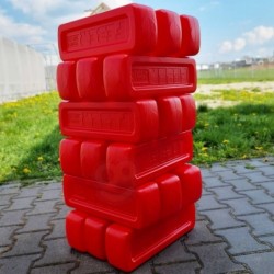 FEBER Mega Big Blocks Jenga Tower 18 bricks + a cube