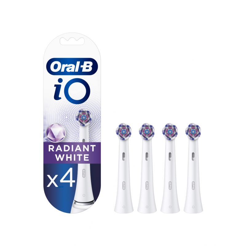 Oral-B Toothbrush replacement iO Radiant White Heads For adults Number of brush heads included 4 Number of