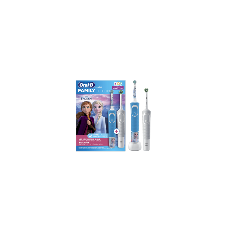 Oral-B Electric Toothbrush D100 Kids Frozen + Vitality Pro D103 Rechargeable For adults and children Number of