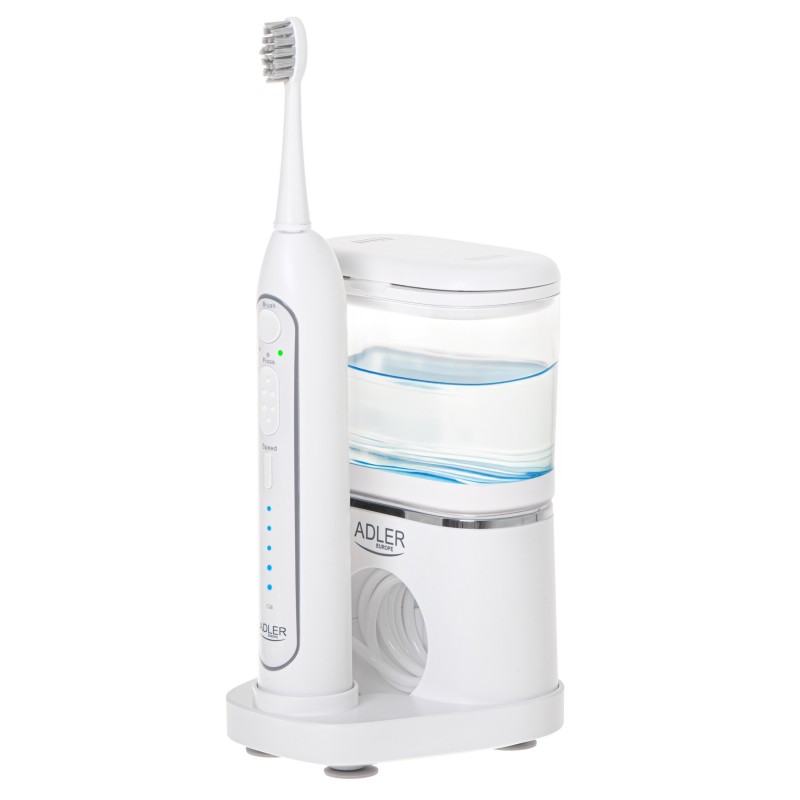 Adler 2-in-1 Water Flossing Sonic Brush AD 2180w Rechargeable For adults Number of brush heads included 2 |