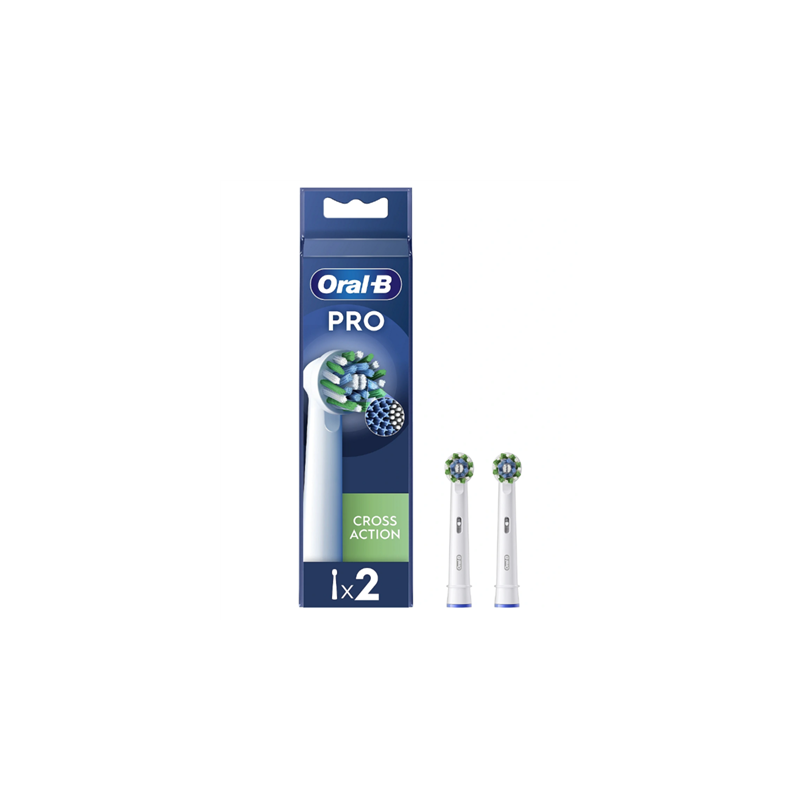 Oral-B Replaceable toothbrush heads EB50RX-2 Cross Action Pro Heads For adults Number of brush heads included