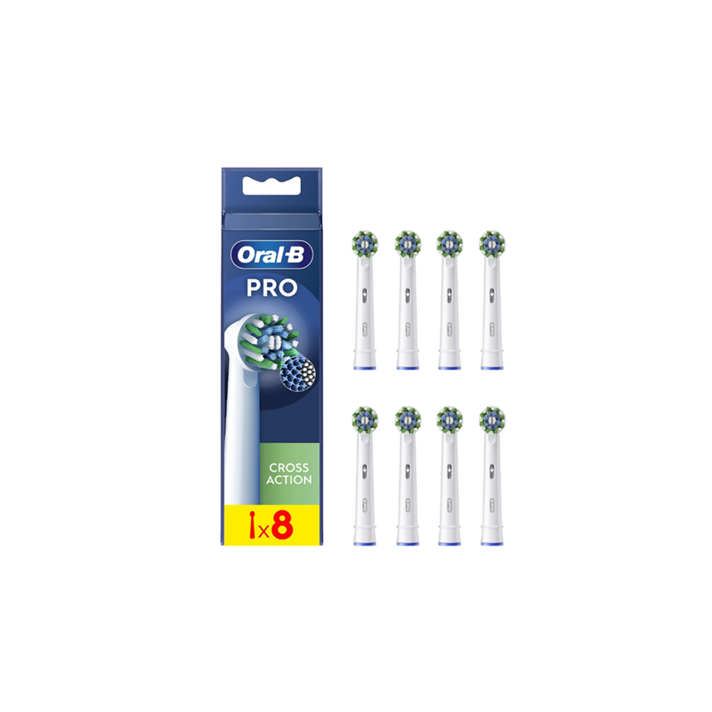 Oral-B Replaceable toothbrush heads EB50RX-8 Cross Action Pro Heads For adults Number of brush heads included